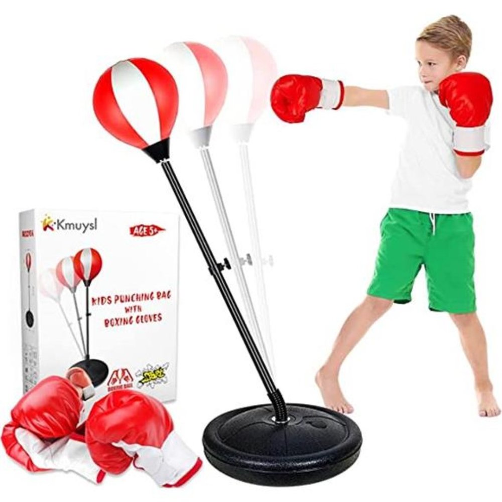Punching Bag for Age 3, 4, 5, 6, 7, 8 Years Old Boys, Boxing Bag Set Toy